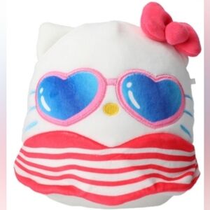 Squishmallows Hello Kitty Sunglasses Summer 2023 Squad Sanrio Plush Stuffed 8"